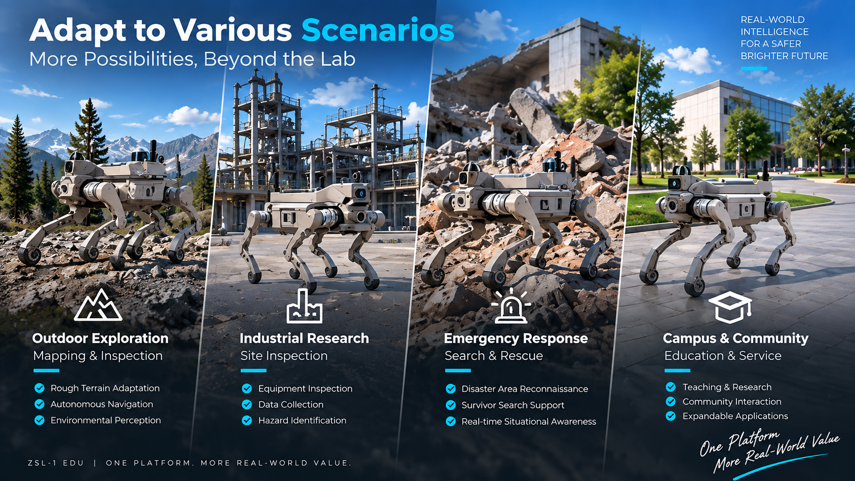 Gangbeng L1 EDU outdoor, industrial, emergency response, and campus applications