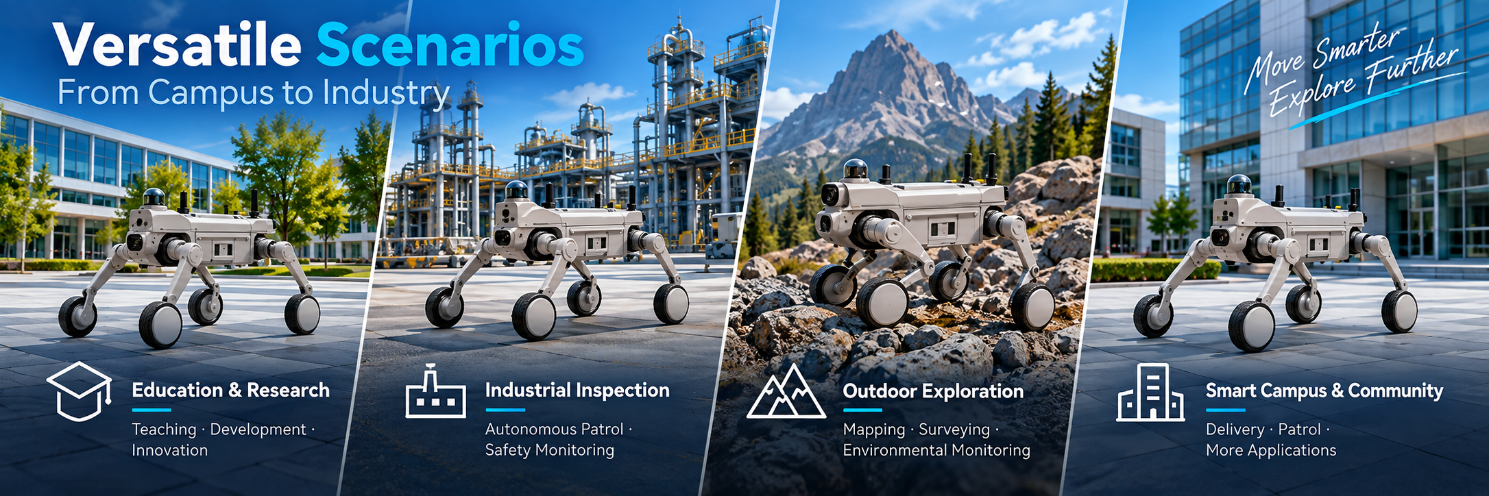 Gangbeng L1-W EDU education, industrial inspection, outdoor, and campus applications