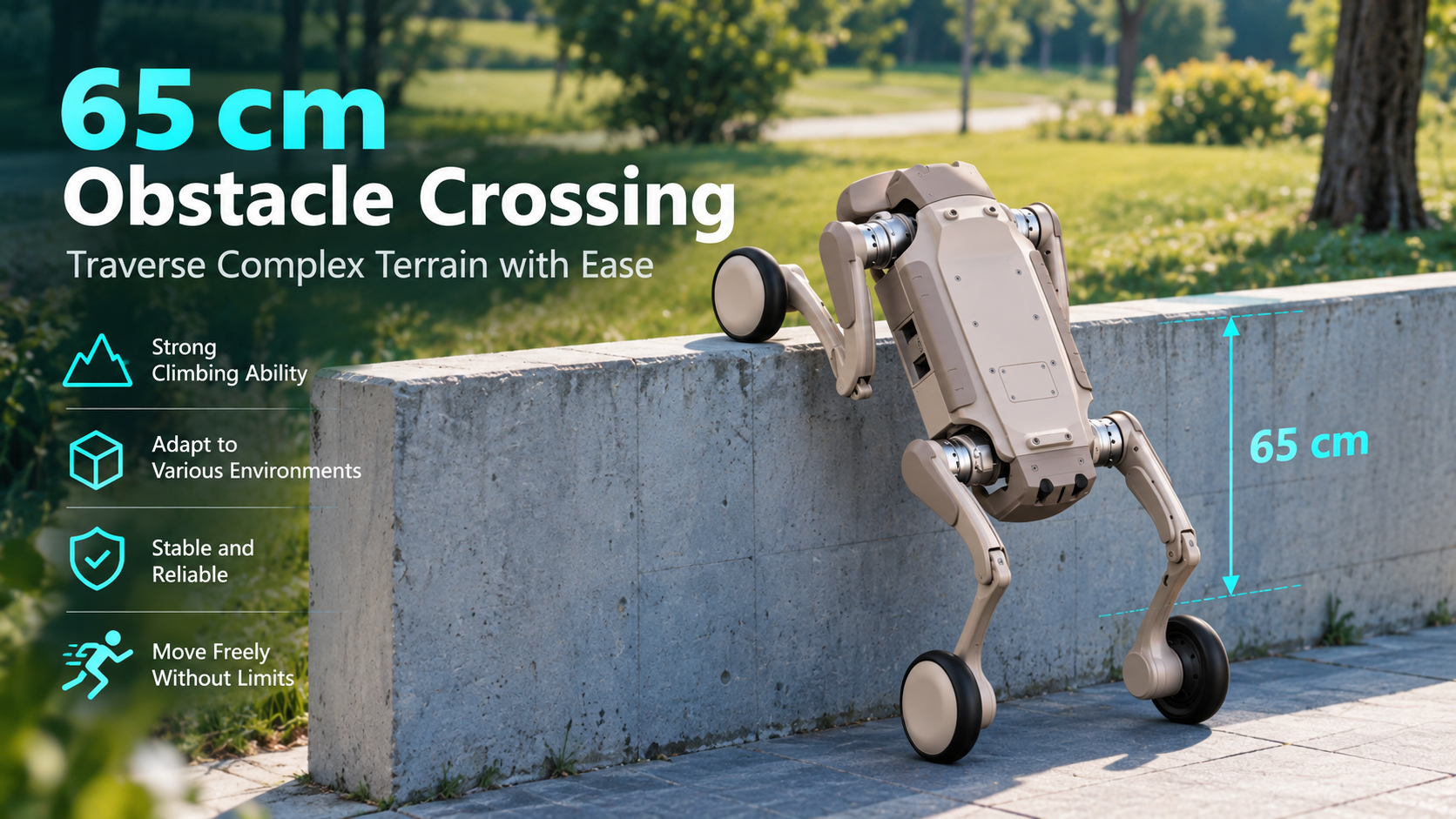 Gangbeng L1-W obstacle crossing capability