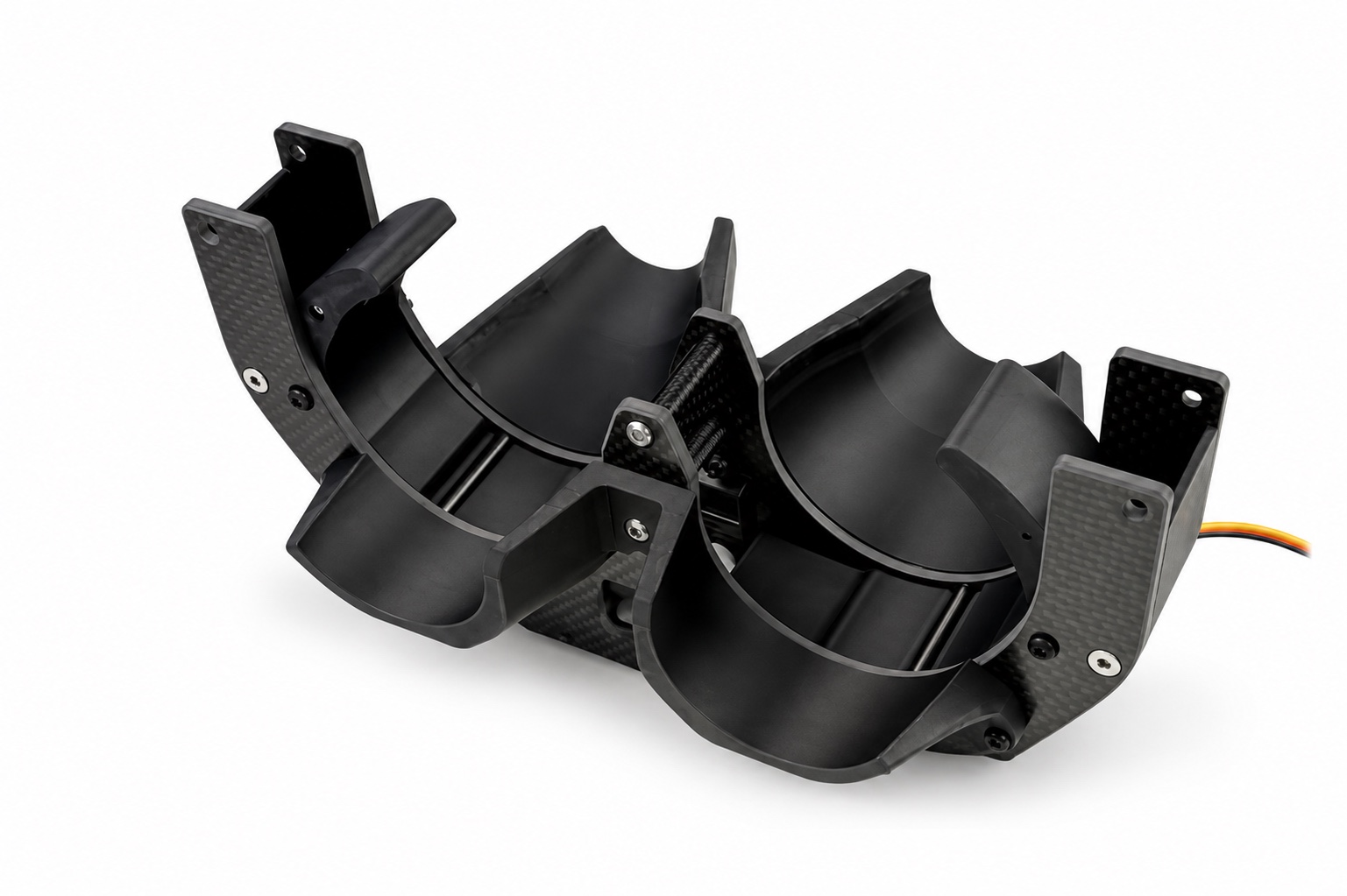 Dual-bay release carrier for 60 mm cylindrical civil payload capsules