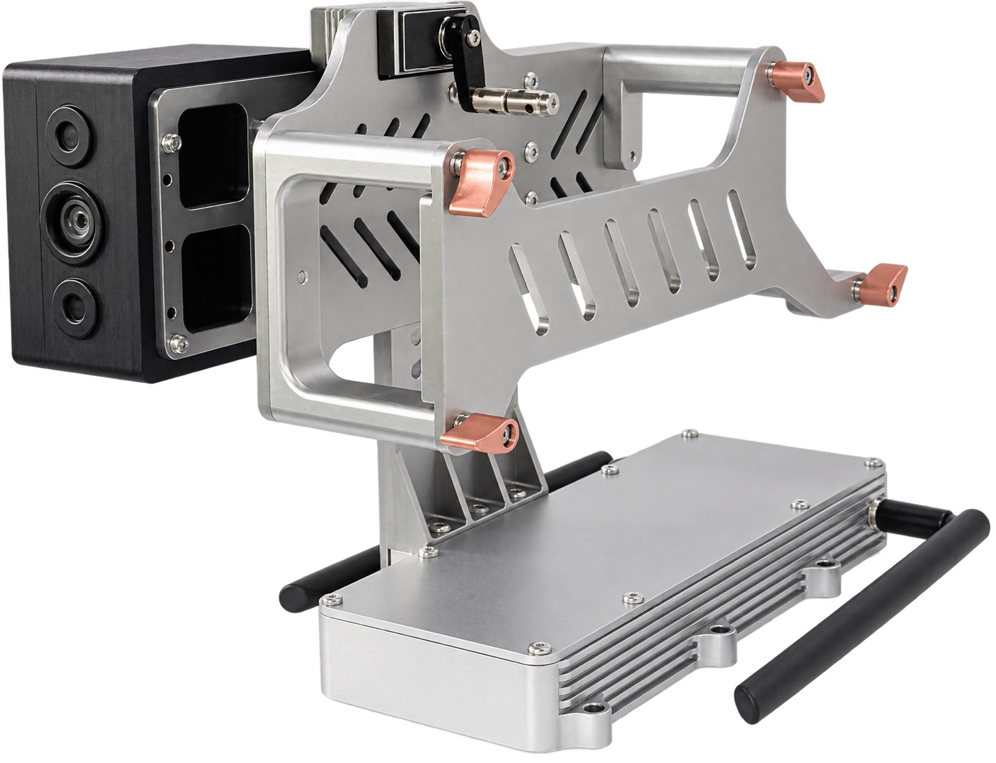 Quadruped robot inspection mounting platform with camera and sensor module